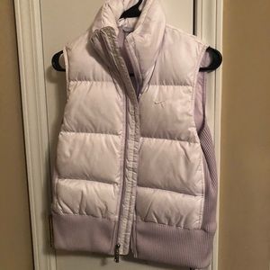 Pale purple Nike puffer vest